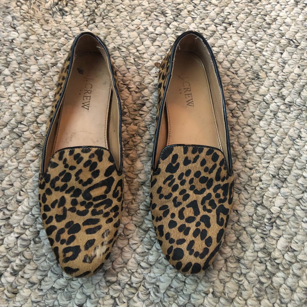 J Crew cheetah loafers